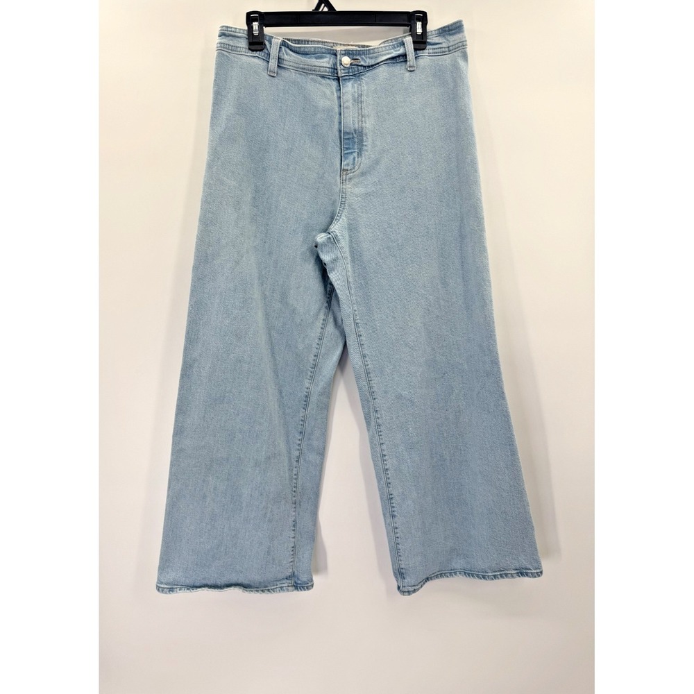 Universal Threads Sailor Wide Leg Denim Jeans 12R Fisherman Nautical Coastal